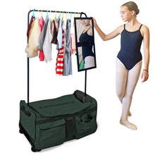 Load image into Gallery viewer, Artan Balance Duffle Dance Bag with Portable Costume Garment Rack 28"