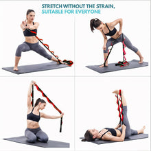 Load image into Gallery viewer, Leg Stretching Strap with 8 Loops - Non-Elastic 71''