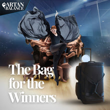 Load image into Gallery viewer, Artan Balance 28″ Rolling Dance Trolley Bag With Garment Rack & Multiple Storage Pockets – Available in Royal Black & Sparkling