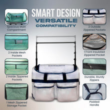 Load image into Gallery viewer, Pre Loved Artan Balance 28″ Rolling Dance Trolley Bag With Garment Rack – Royal Sparkling