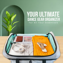 Load image into Gallery viewer, Pre Loved Artan Balance 28″ Rolling Dance Trolley Bag With Garment Rack – Royal Sparkling