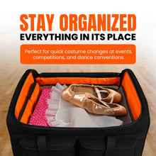 Load image into Gallery viewer, Artan Balance 28″ Rolling Dance Trolley Bag With Garment Rack &amp; Multiple Storage Pockets – Available in Royal Black &amp; Sparkling