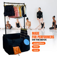 Load image into Gallery viewer, Artan Balance 28″ Rolling Dance Trolley Bag With Garment Rack &amp; Multiple Storage Pockets – Available in Royal Black &amp; Sparkling