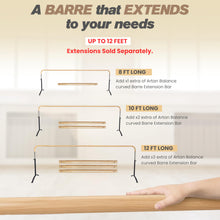Load image into Gallery viewer, New!!! Curved Ballet Barre SWAN LAKE Series Portable for Home or Studio