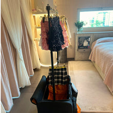 Load image into Gallery viewer, Artan Balance Duffle Dance Bag with Portable Costume Garment Rack 28&quot; Available in Royal Black &amp; Sparkling