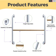 Load image into Gallery viewer, Montessori Coordination mirror Set- Pull Up Curved Bar and Mirror for babies and Toddlers