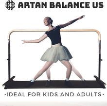 Load image into Gallery viewer, Home Workout System - Includes 6 Ft Height Adjustable Ballet Barre &amp; Slide Board