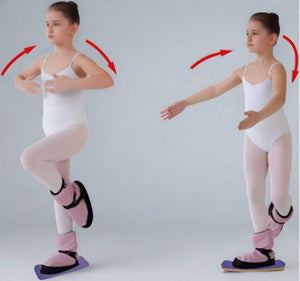 Wooden Turning Board for Dancers - Ballet, Ice Figure Skating, Gymnastics, Cheerleaders, Professional Training Turn Disc for Spin, Balance, Stability, Posture and Pirouette Technique