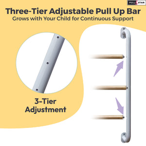 Montessori Coordination mirror Set- Pull Up Curved Bar and Mirror for babies and Toddlers