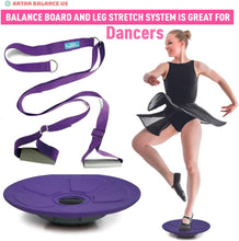 Load image into Gallery viewer, Artan Balance Leg Stretching Strap and Ballet Balance Board, 2 Pc. Set