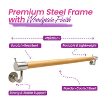 Load image into Gallery viewer, Pre-Loved Artan Balance Wall-Mounted Ballet Barre 4ft – Dance Bar for Home or Studio