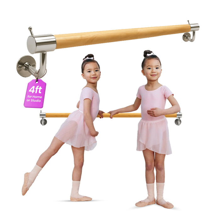 Pre-Loved Artan Balance Wall-Mounted Ballet Barre 4ft – Dance Bar for Home or Studio