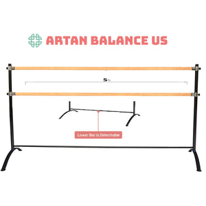 Pre-Loved Artan Balance Double Bar Barre - Curved Legs - SLEEPING BEAUTY series