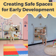 Load image into Gallery viewer, Montessori Coordination mirror Set- Pull Up Curved Bar and Mirror for babies and Toddlers