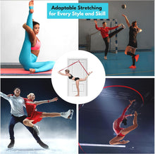 Load image into Gallery viewer, Stretching Strap with Door Anchor – Adjustable Loops and Metal Buckles, Comfortable Foam Pads