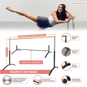 Pre-Loved Artan Balance Ballet Barre & Dance Floor Tile Set