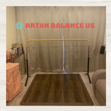 Load image into Gallery viewer, NEW!!! Ballet Barre SWAN LAKE Portable for Home or Studio, 6 ft Extendable to 12 ft Bar with Curved Shape
