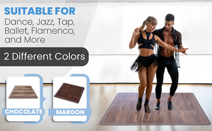 Artan Balance Portable Dance Floor Tiles for Ballet, Tap, Jazz, and Irish Dancing etc.