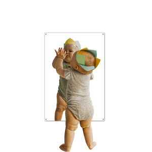 Montessori Coordination mirror Set- Pull Up Curved Bar and Mirror for babies and Toddlers