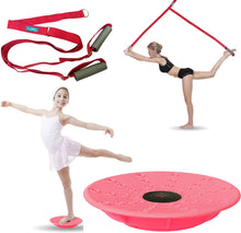 Load image into Gallery viewer, Artan Balance Leg Stretching Strap and Ballet Balance Board, 2 Pc. Set