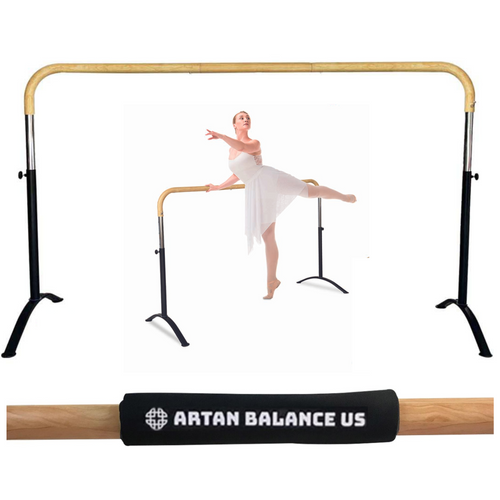 NEW!!! Ballet Barre SWAN LAKE Portable for Home or Studio, 6 ft Extendable to 12 ft Bar with Curved Shape