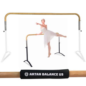 NEW!!! Ballet Barre SWAN LAKE Portable for Home or Studio, 6 ft Extendable to 12 ft Bar with Curved Shape