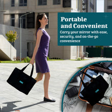 Load image into Gallery viewer, Foldable Mirror Set (3pc), 30x20cm Acrylic Panels - Portable Travel Mirror with Hanging Rope &amp; Storage Bag