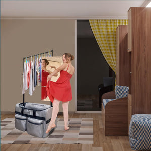Foldable Mirror Set (3pc), 30x20cm Acrylic Panels - Portable Travel Mirror with Hanging Rope & Storage Bag