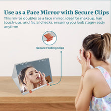 Load image into Gallery viewer, Foldable Mirror Set (3pc), 30x20cm Acrylic Panels - Portable Travel Mirror with Hanging Rope &amp; Storage Bag