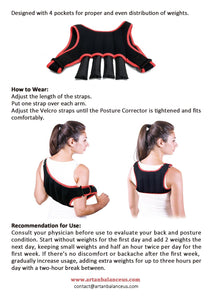 NEW!!! Artan Balance Weighted Posture Corrector Vest