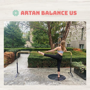 Artan Balance Extension 6Ft Single Bar Curved Ballet Barre