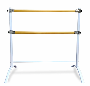 Double Bar Barre - Curved Legs White Coffee - PINEWOOD BAR