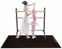 Load image into Gallery viewer, SET Double Bar Barre - Curved - SLEEPING BEAUTY series and Marley Dance Floor for Home or Studio