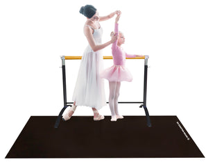 SET Single Bar Barre - Curved - SLEEPING BEAUTY series and Marley Dance Floor for Home or Studio