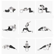 Load image into Gallery viewer, Wood Yoga Wheel Pilates with Buddha Lotus Professional TPE Yoga Circles Gym Workout Back Training Tool For Bodybuilding Fitness