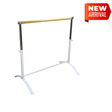 Load image into Gallery viewer, Single Bar Barre  - Curved Legs White Coffee - PINEWOOD Bar
