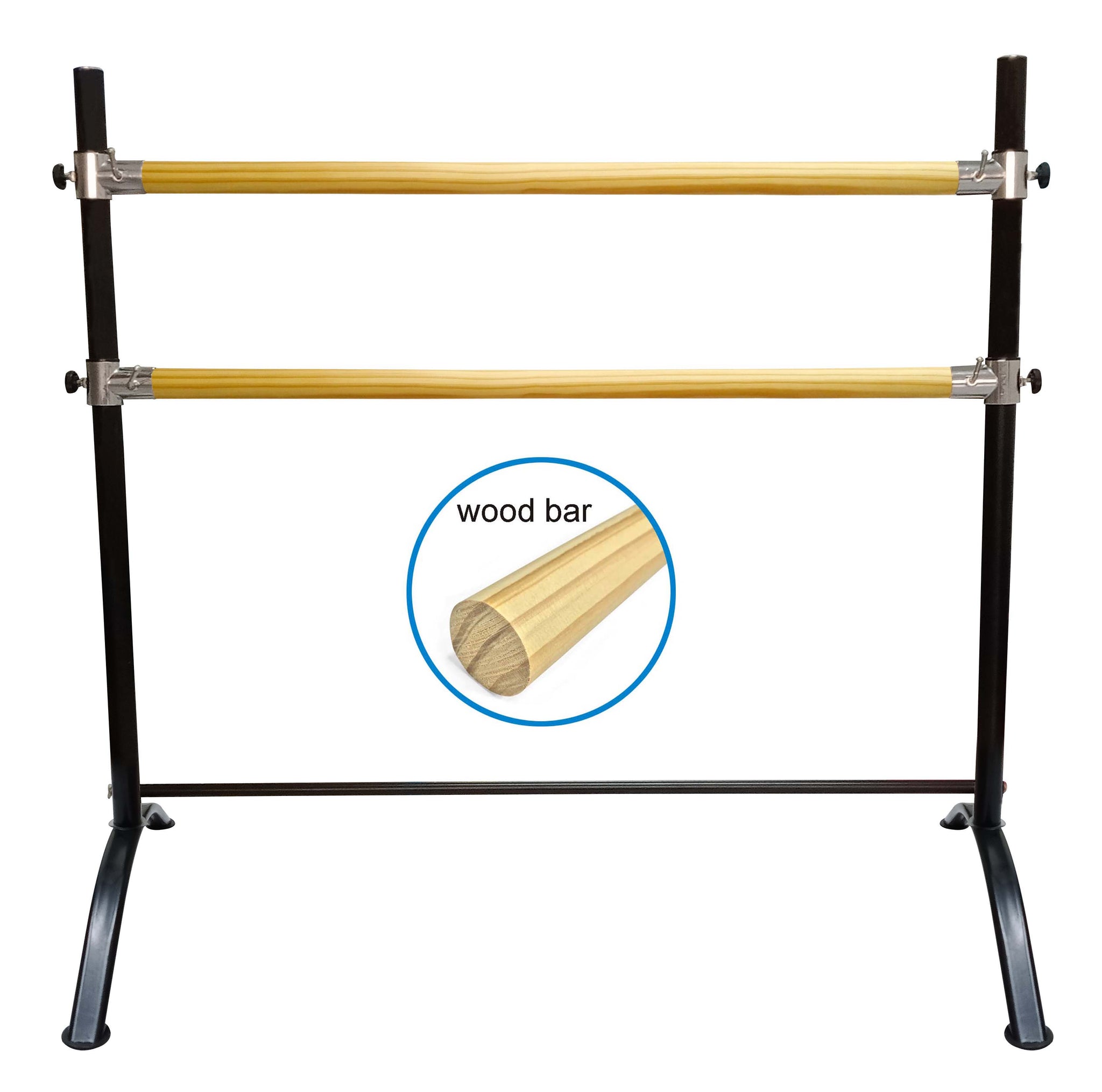 SET Double Bar Barre - Curved Legs - PINEWOOD Bar and Marley Dance