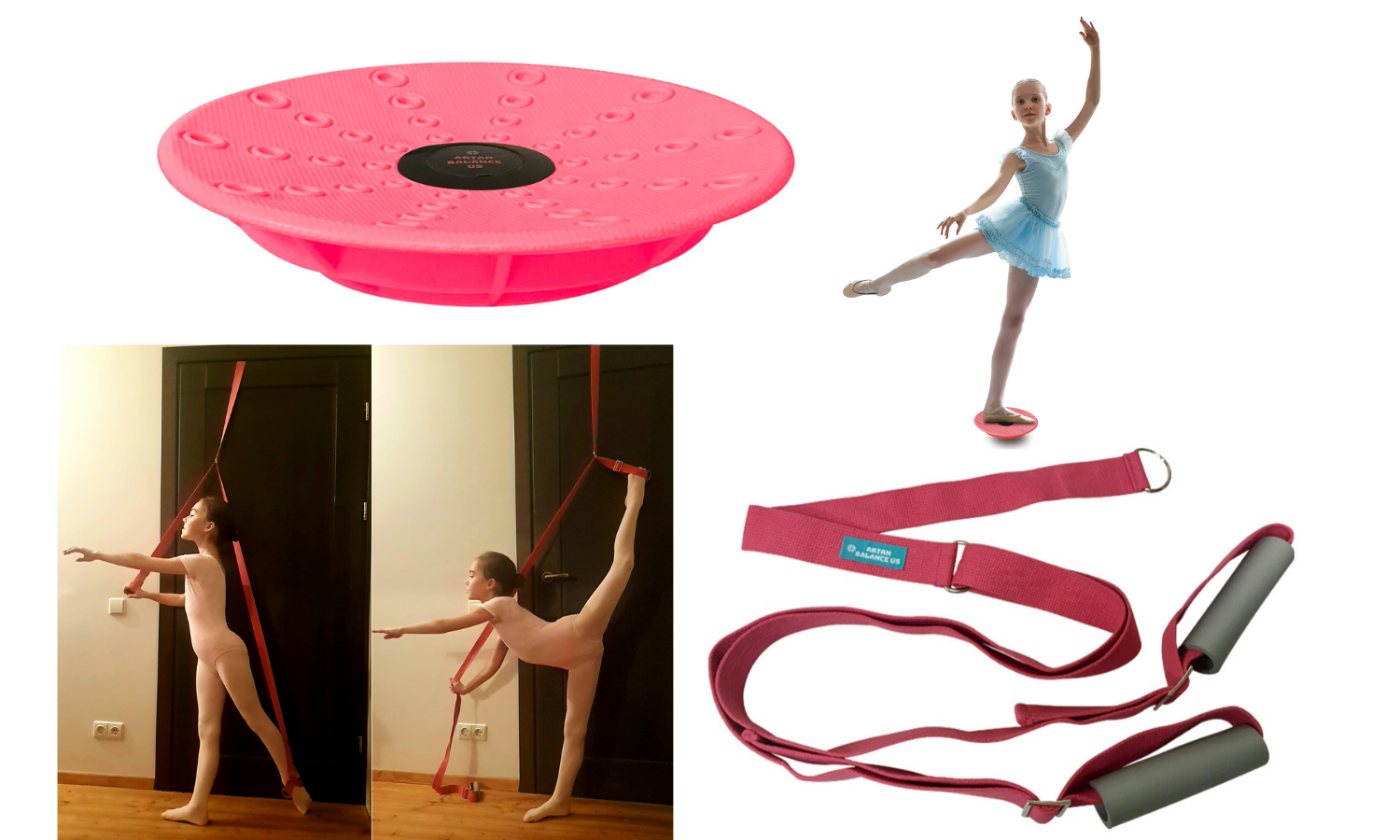 Artan Balance Leg Stretching Strap and Ballet Balance Board, 2 Pc. Set –  ArtAn Ballet