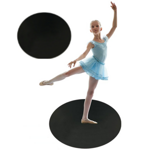 Artan Balance Round Reversible Marley Dance Floor Mat for Home or Studio