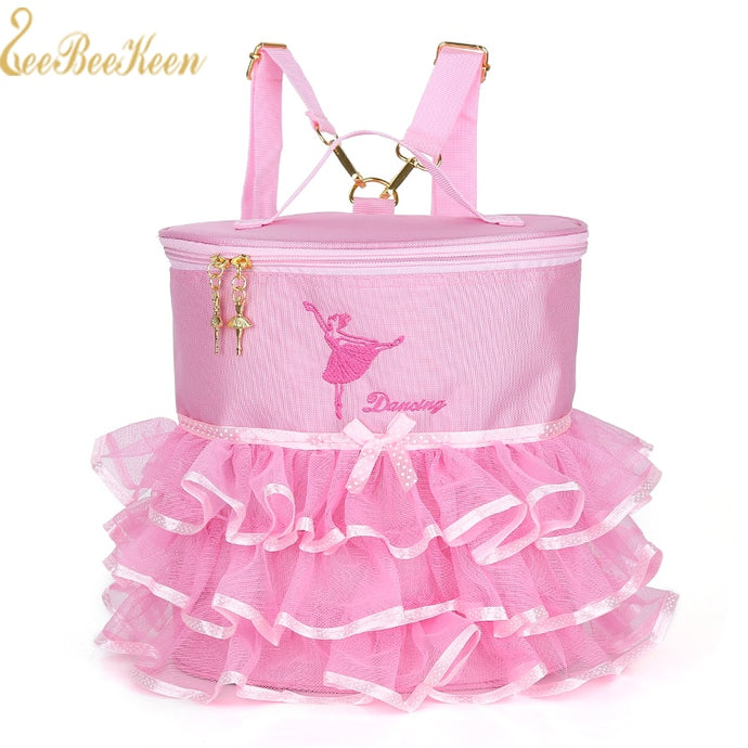 Ballet Dance Bag Backpack  For Girls Embroidered