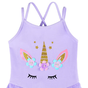 Cotton Leotard with Chiffon Skirt