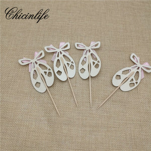 Ballet Shoes Cupcake Toppers