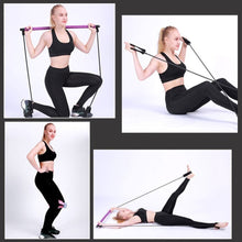 Load image into Gallery viewer, Portable Bar Kit - Resistance Band with Foot Loop for Stretching