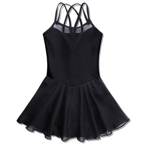 Cotton Leotard with Chiffon Skirt