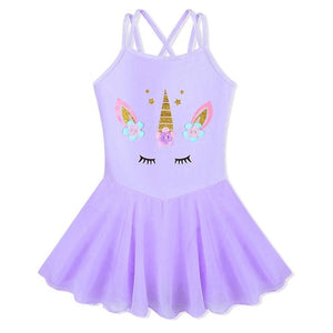 Cotton Leotard with Chiffon Skirt