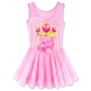 Cotton Leotard with Chiffon Skirt