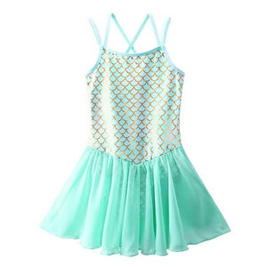 Cotton Leotard with Chiffon Skirt