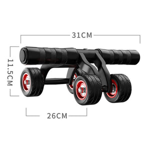 4-Wheel Abdominal Roller Muscle Trainer