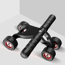 Load image into Gallery viewer, 4-Wheel Abdominal Roller Muscle Trainer