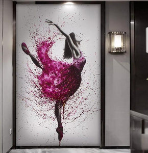 HD Printed Painting Dancing Ballerina